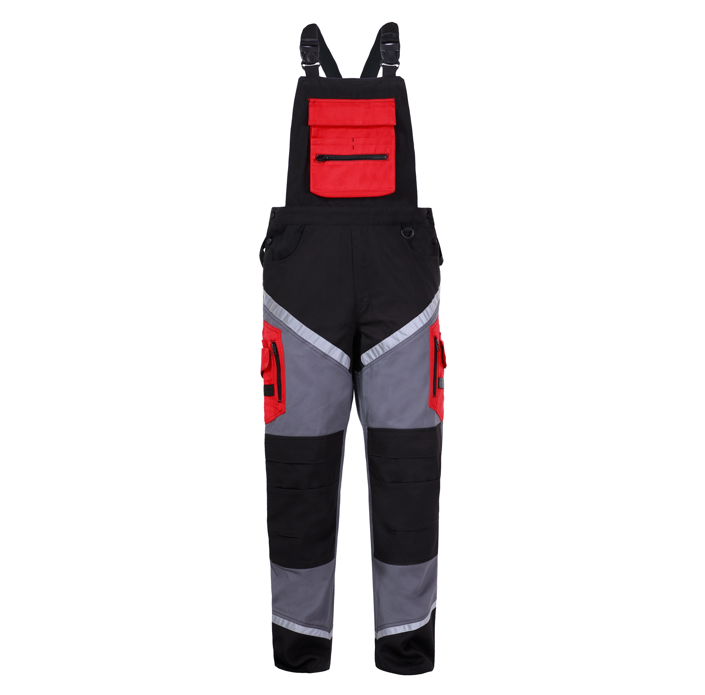 L4060503--Ogrodniczki cza-sza-czer 100% bawełna z odbl., "l", ce,lahti