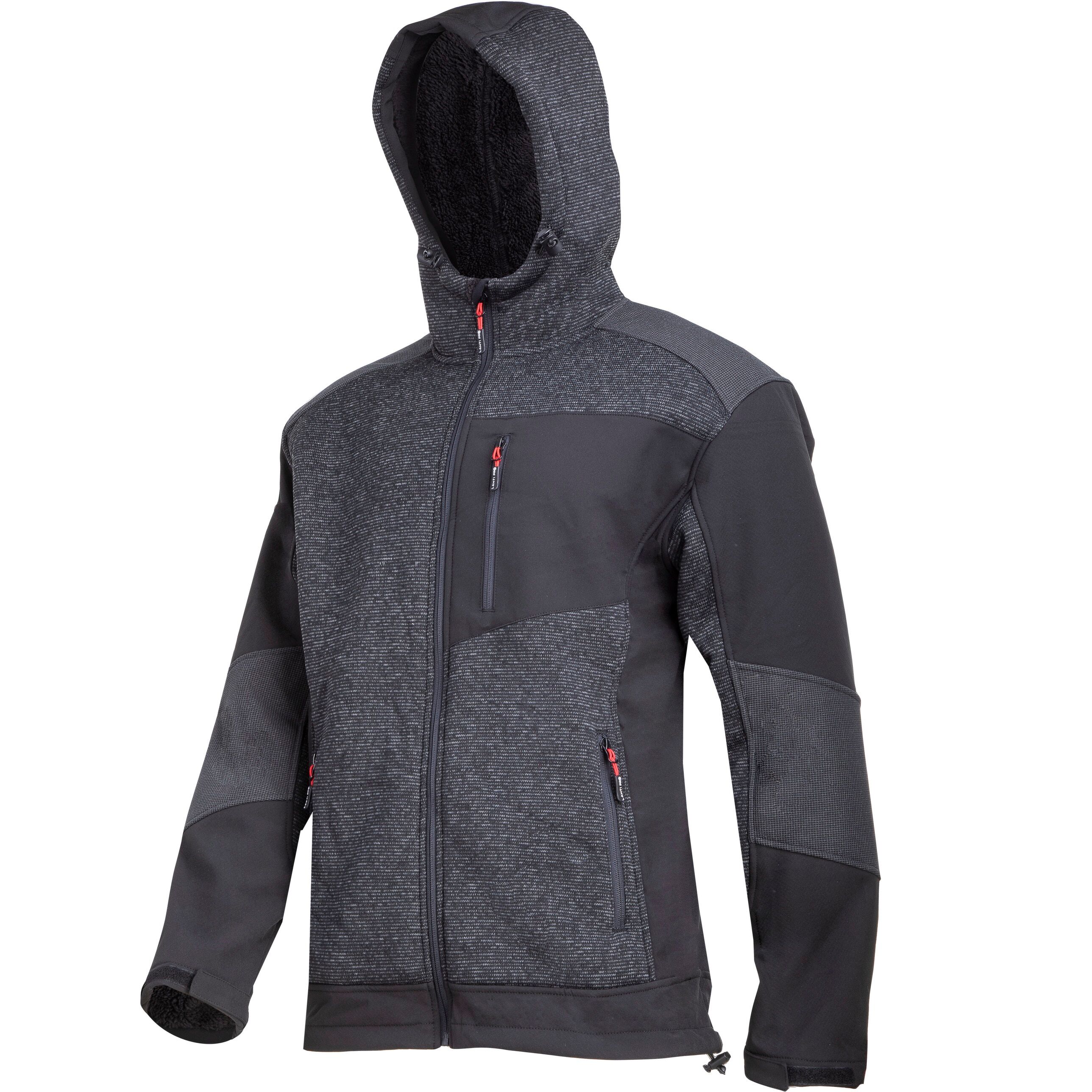 L4094301--MATERIAŁ: Powłoka 1: 100% poliester, Powłoka 2: 96% poliester 4% elastan, Podszewka: 100% poliesterOcieplana grubym kożuszkiem typu "sherpa"3 kieszenie zamykane na suwakWiatroszczelne suwakiOcieplany kaptur z regulacjąWzmocnienia na ramiona