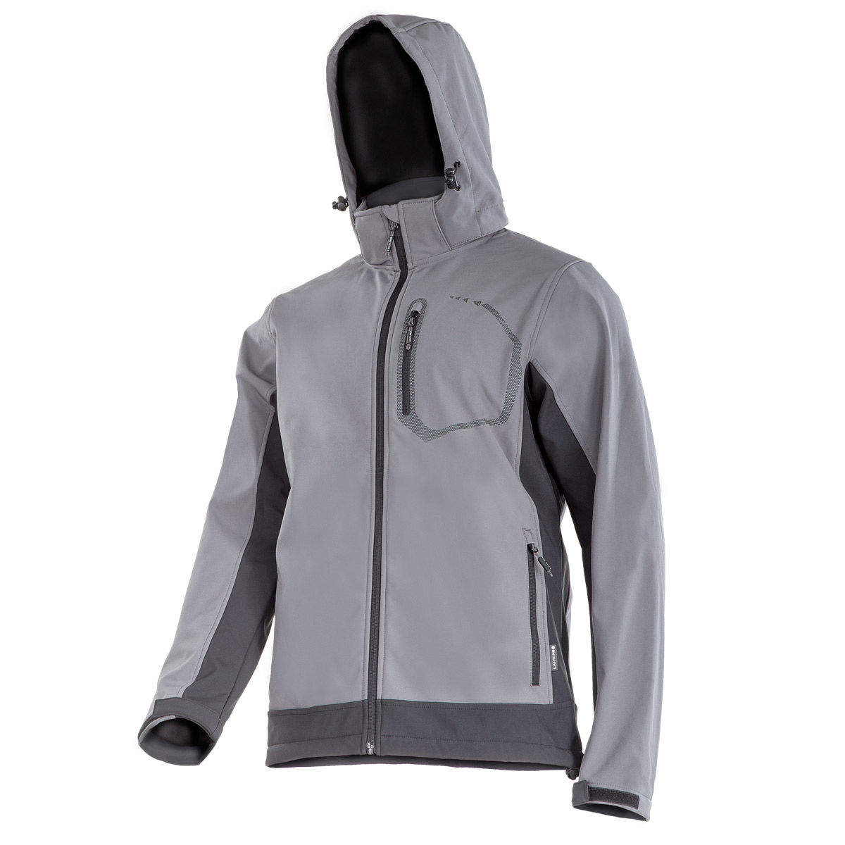 LPKS2L--Kurtka softshell z kapt., szara, rozm. l, ce, lahti