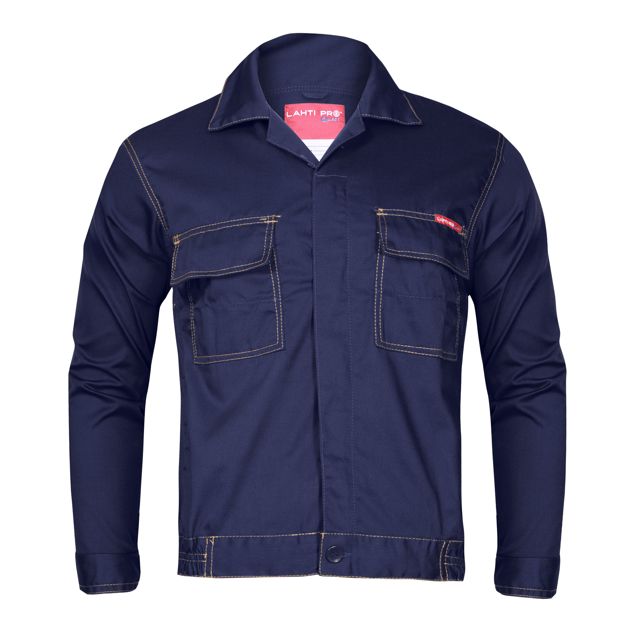 LPQK76XL--LPQK76XL Ubrania, bluza i ogrodniczki H:176, C:108-112, W:98-102, XL, LahtiProSpecyfikacja:Odzież firmową wykonano z mocnego materiału o gramaturze 210g/m2.Bluza i ogrodniczki ochronne zawierają wszywkę identyfikacyjnąCiuchy robocze BHP z serii Lahti