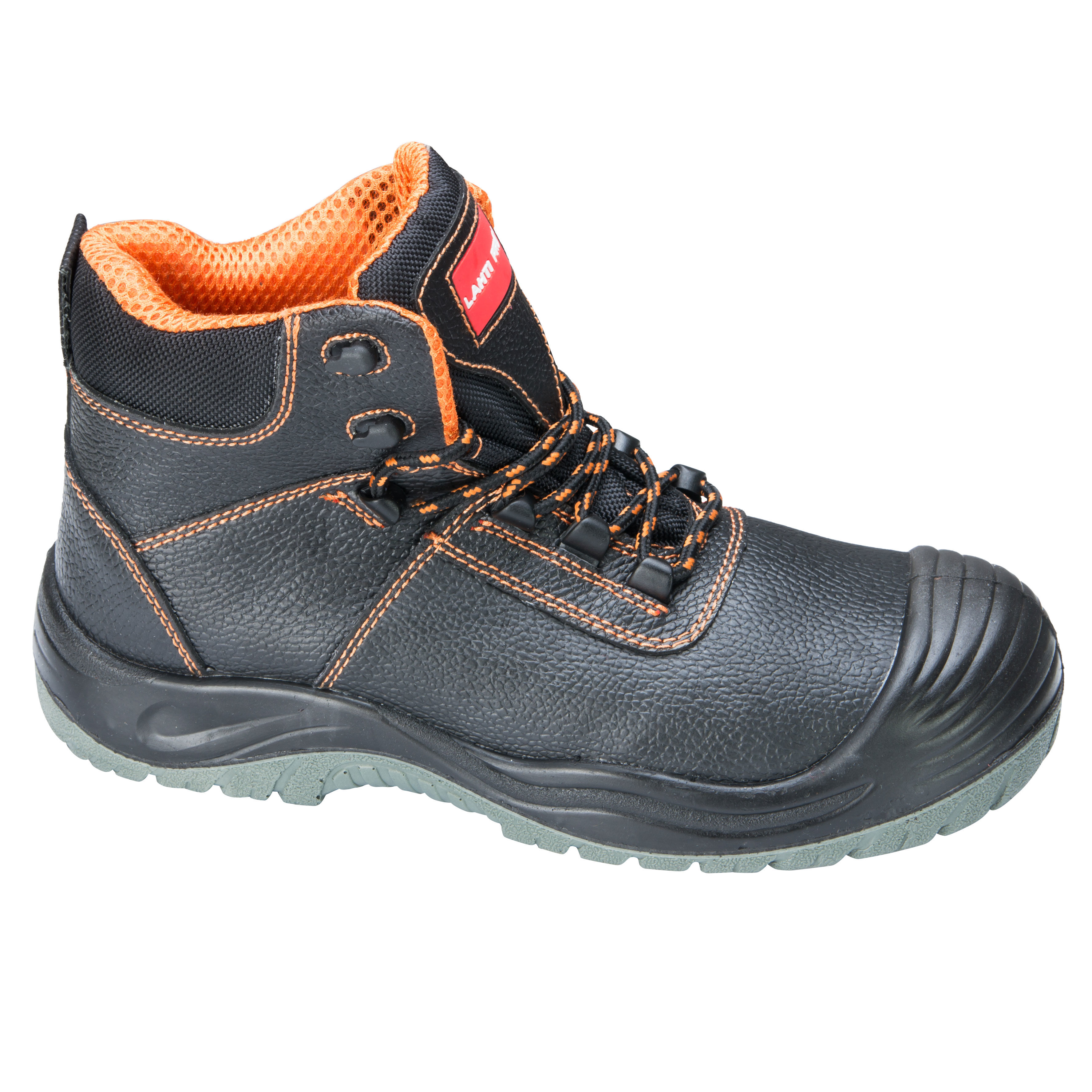 LPTOMD44--LPTOMD44 Buty robocze sk&amp;oacute;ra, S1 SRA, R.44, CE, LahtiProButy robocze posiadają kompozytowy podnosek ochronny zabezpieczający palce stopy przed uderzeniem z energią 200JPodeszwa posiada właściwości antyelektrostatyczne oraz odporność na 