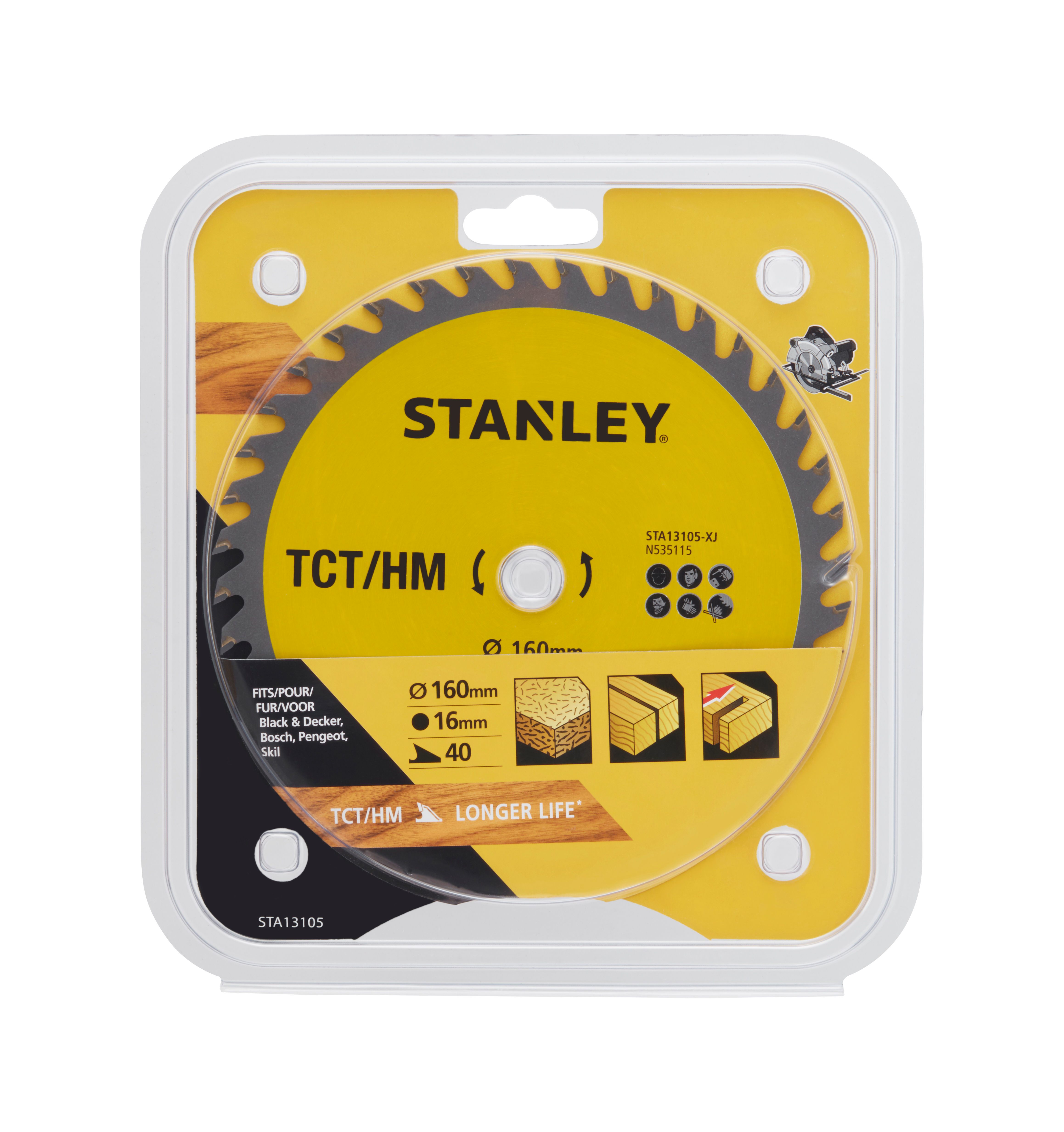 STA15305--Piła tarczowa z węglikiem tct/hm fat max 140  x 12.7 x 12z