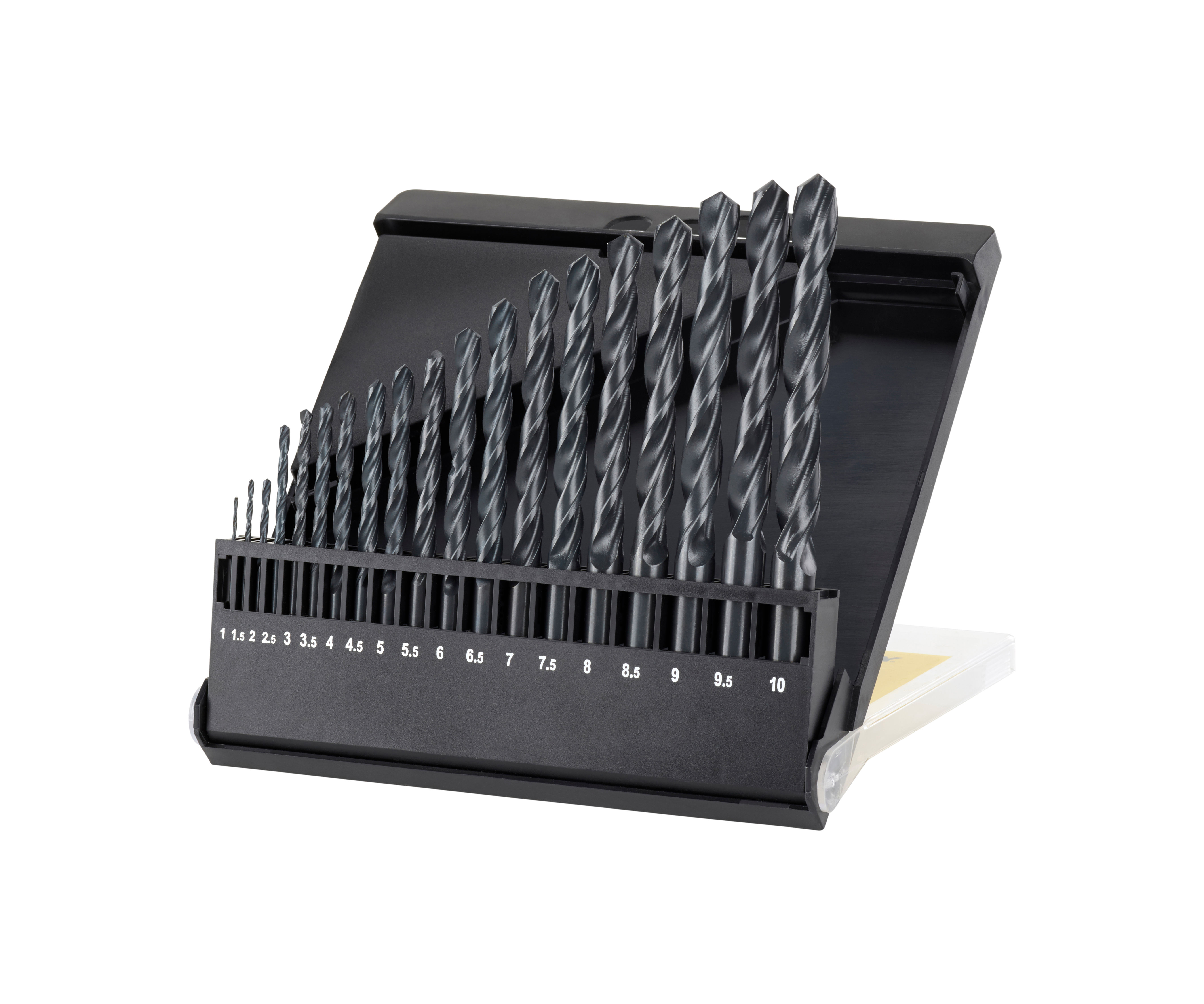 STA56025--Wiertła do metalu hss-r din338-kpl.19szt.fi=1-fi=10 co 0.5mm