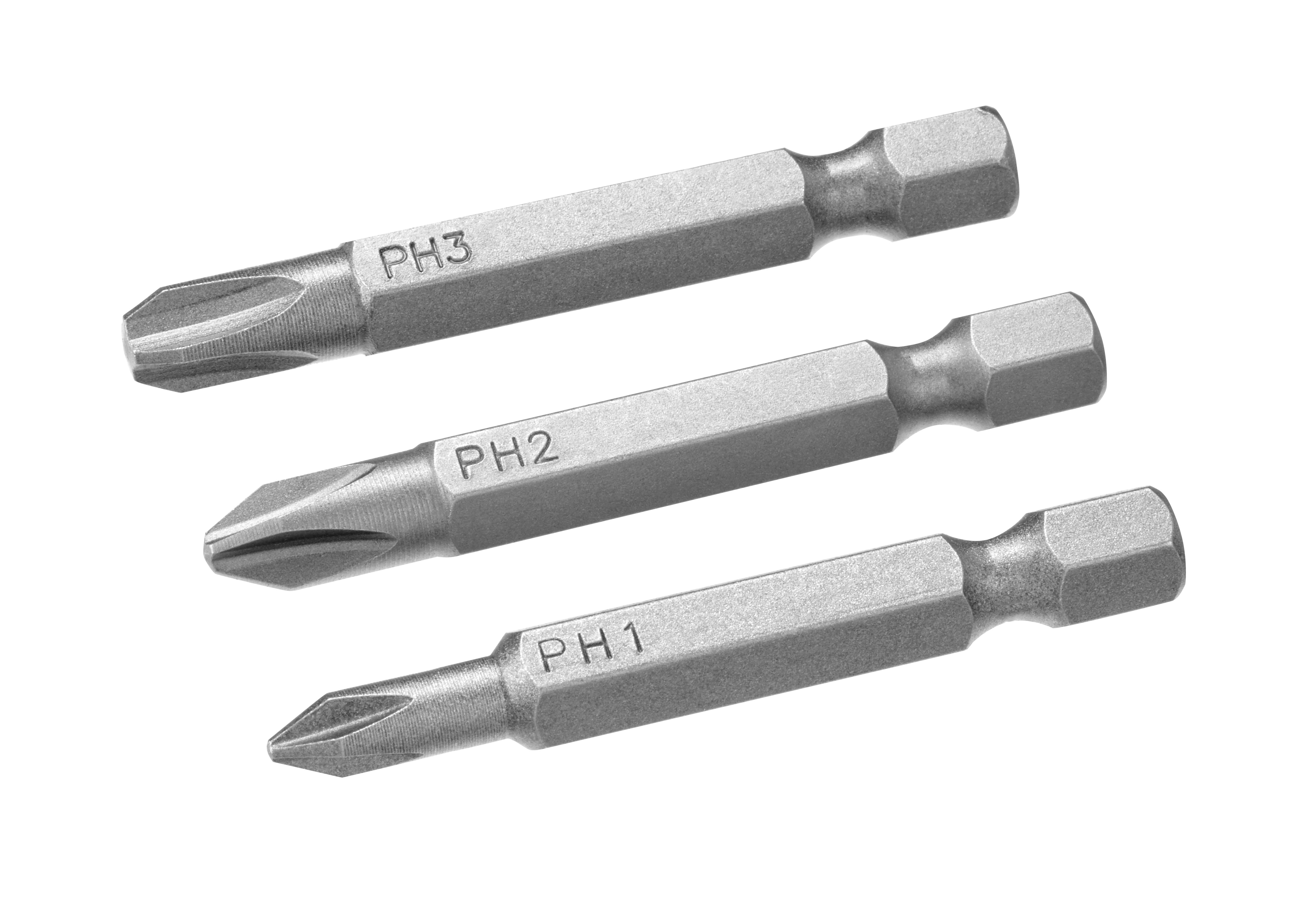 STA61160--Końcówki wkrętarskie - philips komplet ph1,2,3/50 (3szt.)