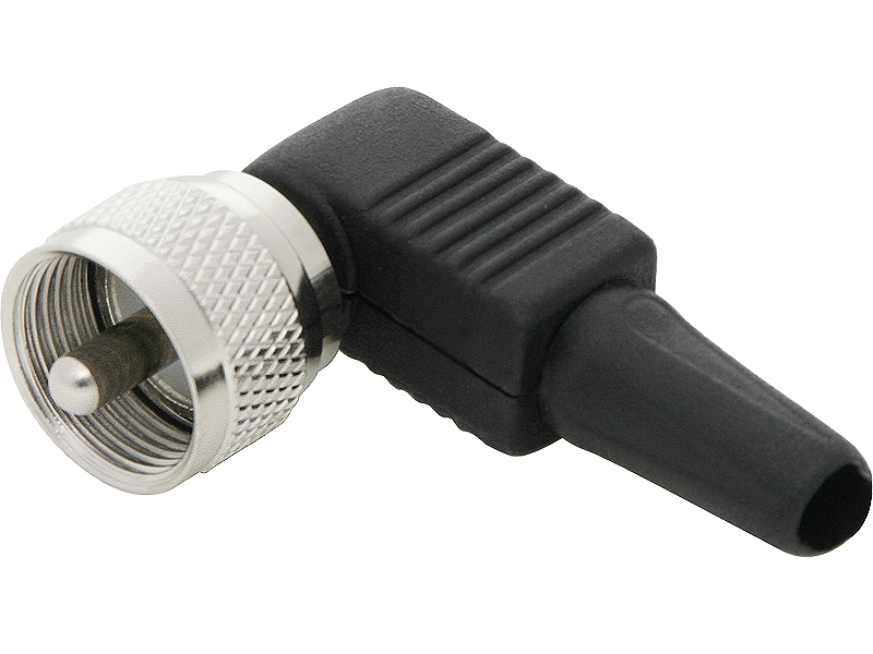 0342#--Wtyk kątowy CB (UHF/UC1).- Wtyk: CB (UHF/UC1)- Typ: kątowy- Opakowanie: 10 sztuk