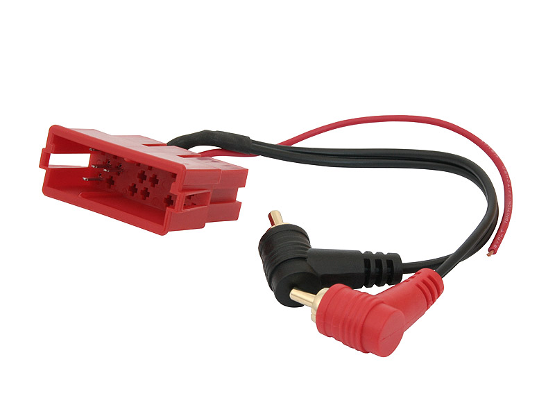 0562#               --gniazdo Mini-ISO 2xRCA (do Audi, VW, Skoda)do podłączenia wzmacniacza subwoofera i tylnego systemu audio Audi-VW-Skoda