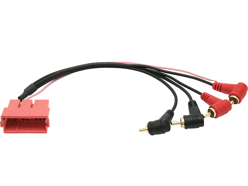 0563#               --gniazdo Mini-ISO 4xRCA (do Audi, VW, Skoda)do podłączenia wzmacniaczy tylnego i przedniego systemu audio oraz Bose System Audi-VW-Skoda