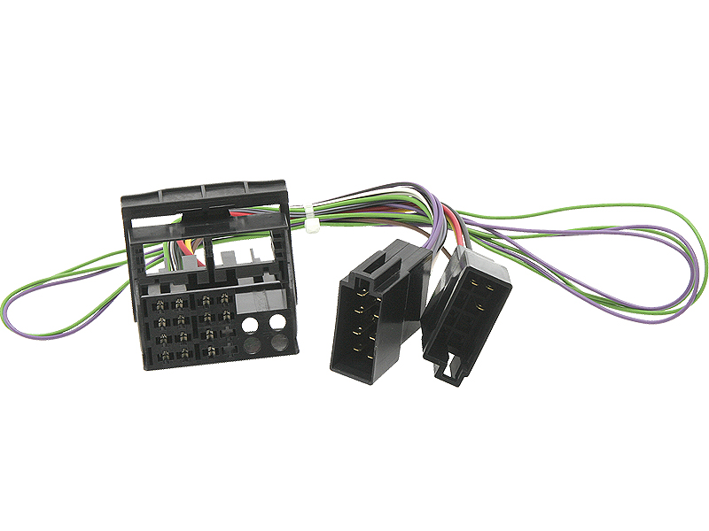 0717#               --Sam.zł.VW RADIO CAN BUS - ISO Adapter Fakra Quadlock do montażu nawigacji VW MFD2/RNS2 i radioodtwarzaczy RNS300, Delta4 itp. z przejściem na ISO - adapter typu plug&amp;amp;play - nawigacja po podłączeniu do adaptera i podpięciu adaptera do ISO 