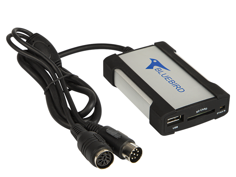 0840#--INTERFEJS USB/SD HYUNDAI/KIA 8-PINInterfejs USB / SD podłączany zamiast zmieniarki CD, pod fabryczny radioodbiornik w modelach: HYUNDAI/KIA radioodbiorniki z 8 pinowym złączem.
