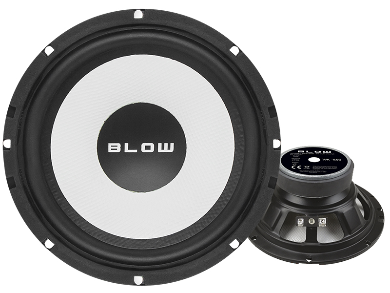 0896#--Uniwersalny głośnik samochodowy Woofer 6,5&amp;#39;&amp;#39; marki Blow o maksymalnej mocy 140W. Dzięki wysokiej jakości wykonania oraz atrakcyjnej kolorystyce głośnik powinien idealnie wpasować się do wnętrza każdego auta. Wyjątkowo duża śre
