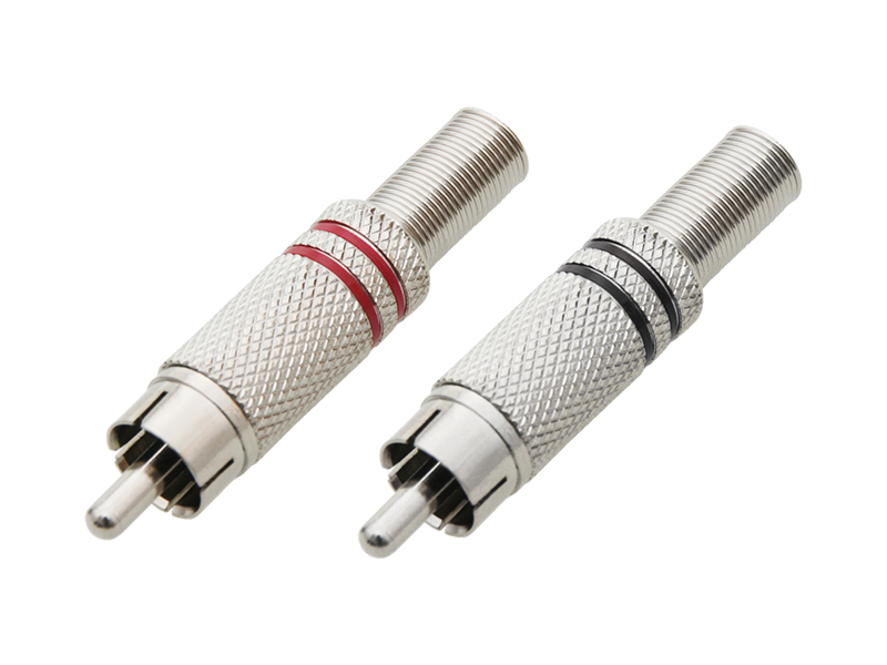 1031#--Metalowy wtyk RCA (chinch).- Wtyk: RCA (chinch)- Materiał: metal- Kolor: czarny + czerwony- Opakowanie: 20 sztuk&amp;nbsp;