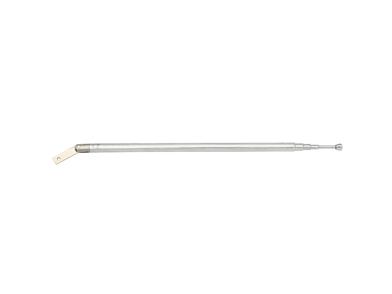 1636#--Antena teleskopowa N1011- Długość w stanie spoczynku: 16,2cm- Długość po rozłożeniu: 59,6cm- Ilość segment&amp;oacute;w: 5- Średnica końc&amp;oacute;wki: 4,6mm- Wysokość końc&amp;oacute;wki: 4,3mm  
