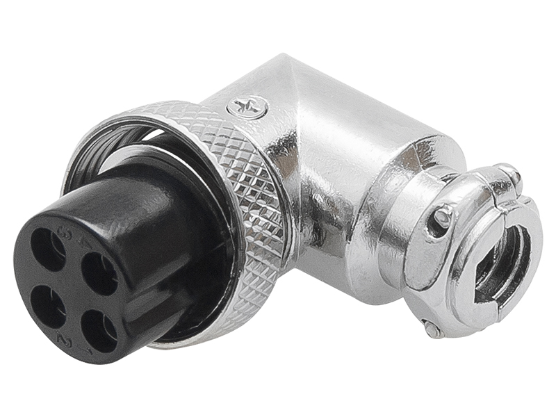 20-134#--20-134# Wtyk cb mikrofonowy 4pin kątowy