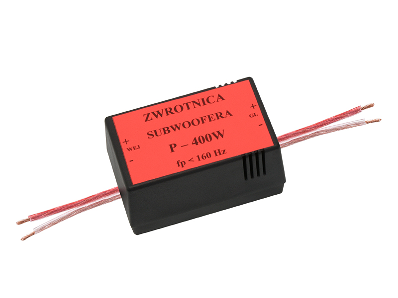 2000#               --Zwrotnica głośnikowa w obudowie 4-8 Ohm- Moc max.:&amp;nbsp;400 W- Punkt podziału częstotliwości:&amp;nbsp;Fp 160 Hz- Nachylenie zbocza:&amp;nbsp;12 dB