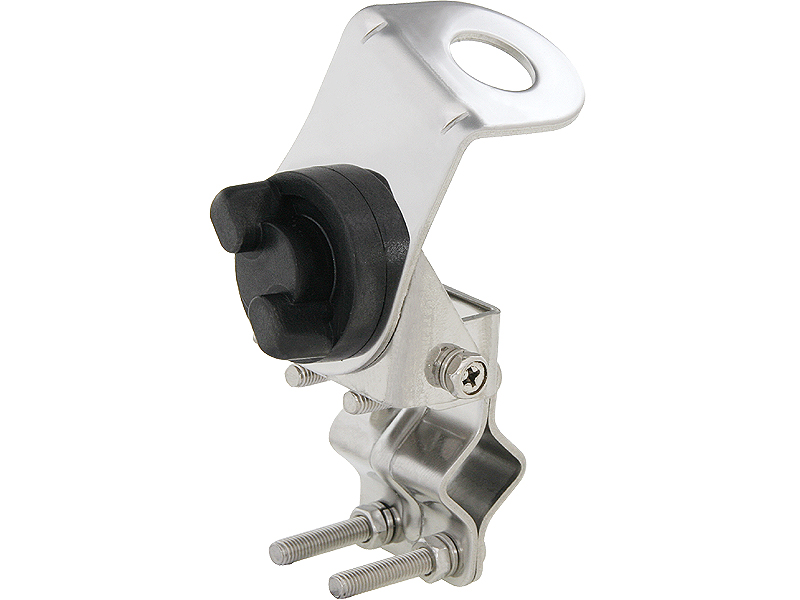 22-217#--Model: UCB290  Rodzaj: Uchwyt relingowy do mocowania anten CB  Średnica mocowania: 16mm  Regulacja pochylenia: Pozioma i pionowa  Materiał: Stal nierdzewna