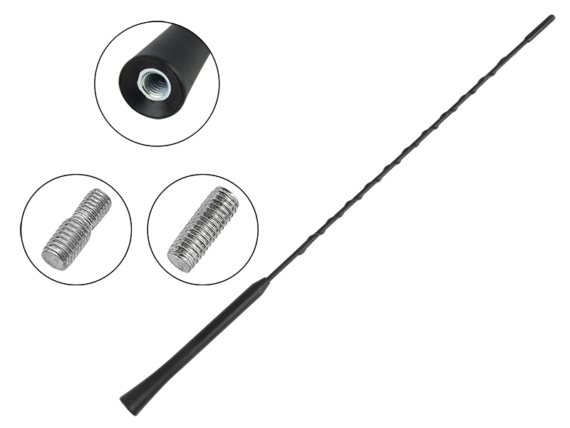 22-611#--Maszt anteny samochodowej. Uniwersalny i prosty design oraz czarny kolor zapewnią idealne dopasowanie praktycznie do każdego auta. Produkt został wykonany z materiał&amp;oacute;w wysokiej jakości zapewniając trwałość oraz stabilność działania. CE