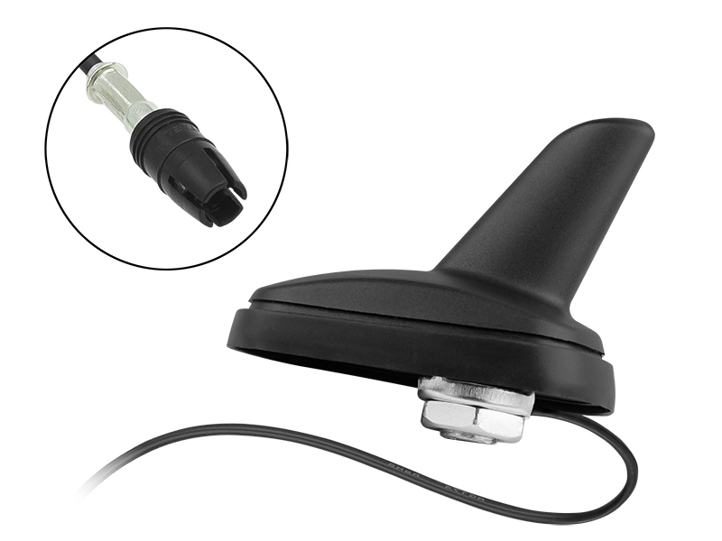 22-686#--Antena przeznaczona do odbioru sygnału radiowego AM/FM i przystosowana do podłączenia do typowego radioodbiornika samochodowego ze złączem antenowym typu RAW (Raku I). Wyposażona we wzmacniacz odbioru sygnału -&amp;nbsp;Phantom amplifier - antena