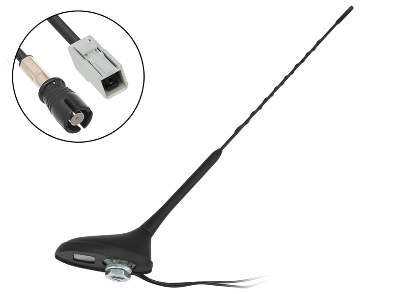 22-695#--Specyfikacja:- Kąt nachylenia masztu: 72 stopnie- Długość masztu: 40 cm- Wzmocnienie FM: +24 dB- Wzmocnienie AM: +20 dB- Długość przewod&amp;oacute;w: 120 cm- Impedancja falowa AM/FM&amp;nbsp;75&amp;Omega;&amp;nbsp;- Kompatybilność: z