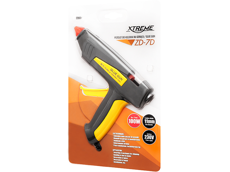 2283#--Wysokiej jakości pistolet przeznaczona do użytku domowego. Idealnie sprawdzi się przy zabezpieczeniu paczek do wysyłki, klejeniu na gorąco w modelarstwie, zdobieniu, pracach montażowych, instalatorskich czy do naprawy zabawek. Zastosowanie:&amp;n