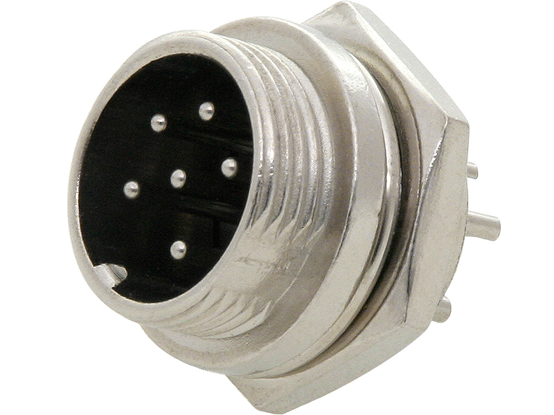 24-770#--24-770# Gniazdo cb mikrofonowe 6pin do obudowy