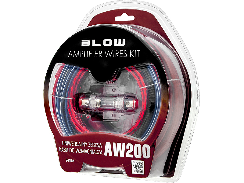 2416#--Uniwersalny zestaw przewod&amp;oacute;w umożliwiający podłączenie wzmacniacza do samochodowej instalacji car-audio.ZESTAW ZAWIERA:- Kabel zasilający czerwony 8AWG 5m&amp;nbsp;- Kabel zasilający czarny 8AWG 1m- Kabel sterujący niebieski 18AWG 