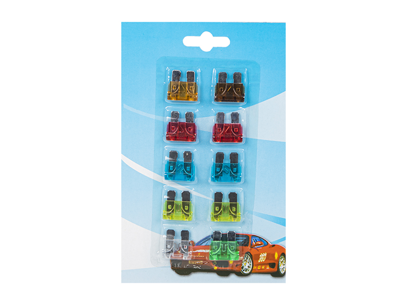 2425#--Zestaw płytkowych bezpiecznik&amp;oacute;w samochodowychZestaw zawiera:&amp;nbsp;-&amp;nbsp;1x 5A- 1x 7,5A- 2x 10A- 2x 15A- 2x 20A- 1x 25A- 1x 30A
