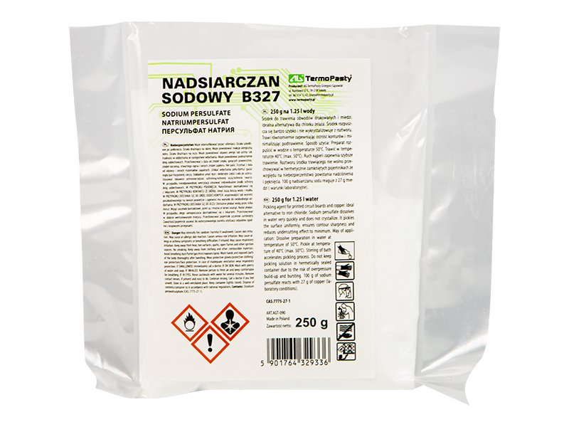 2429#--Środek do trawienia obwod&amp;oacute;w drukowanych i miedzi. Idealna alternatywa dla chlorku żelaza. Środek rozpuszcza się bardzo szybko i nie wykrystalizowuje z roztworu. Trawi r&amp;oacute;wnomiernie zapewniając ostrość kontur&amp;oacut