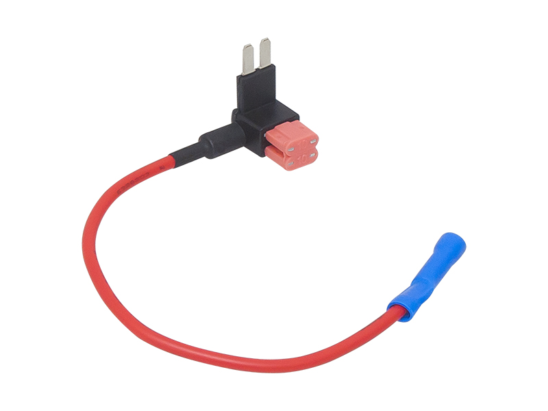 2761#--Rozgałęźnik prądowy z dwoma bezpiecznikami micro(bezpieczniki w zestawie) 10A umożliwia podłączenie do instalacji samochodowej dodatkowego urządzenia, zabezpieczonego bezpiecznikiem.