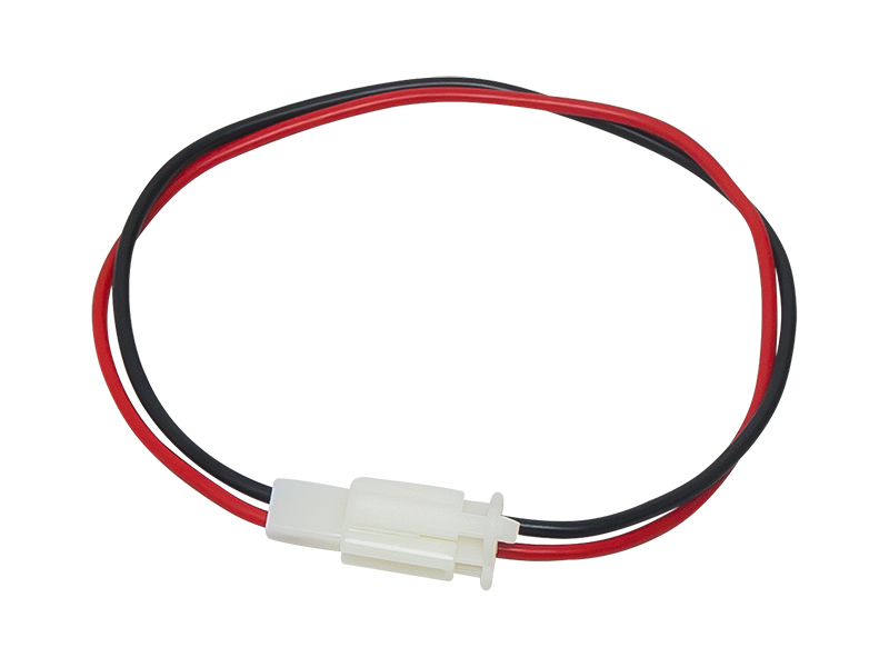 2762#--wtyk - gniazdo 2pin, długość przewodu 28 cm, przekr&amp;oacute;j przewodu 1,5mm2. Maksymalne obciążenie 8A, Napięcie znamionowe maks. 12V . Wymiary wtyku 35 x 15 x12 mm (zmontowane)&amp;nbsp;