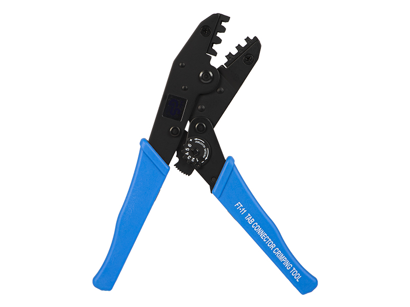 2819#--Zaciskarka do konektor&amp;oacute;w nieizolowanych z profesjonalnym zaciskiem, sześciostopniową regulacją docisku, mechanizmem blokady powrotu ramion oraz niemieckim atestem bezpieczeństwa GS. Wygodny i poręczny uchwyt zapewnia przyjemną i łatwą 