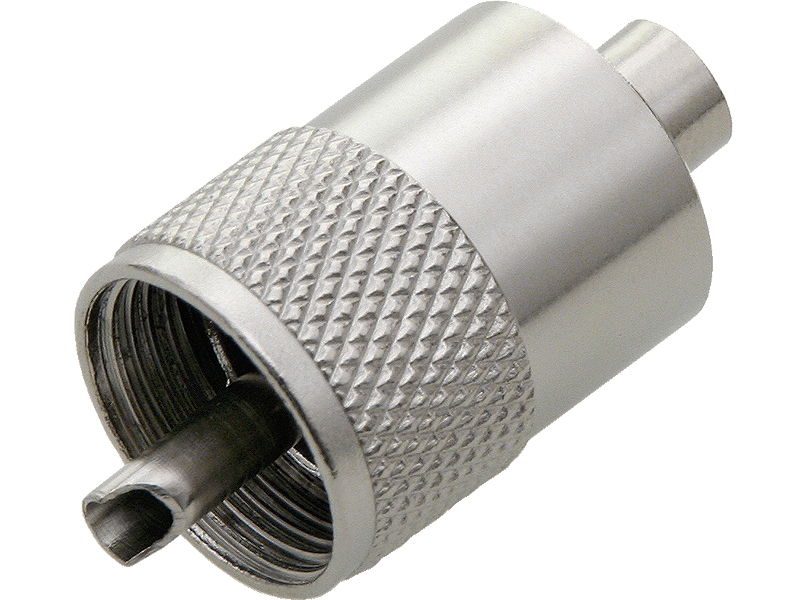 3044#--Wtyk zaciskany CB (UHF/UC1) wraz z tulejką na kabel koncentryczny RG59.- Wtyk: CB (UHF/UC1)- Typ: nakręcany, z tulejką- Przeznaczenie: kabel koncentryczny RG59- Opakowanie: 10 sztuk