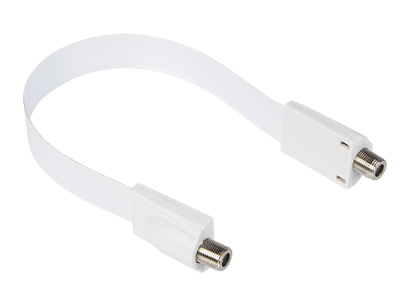 3271#--Przejście z ultra płaskim kablem zakończonym z dw&amp;oacute;ch stron gniazdem &amp;quot;F&amp;quot; przeznaczone do montażu w miejscach z ograniczoną przestrzenią.- Gniazda: 2 x &amp;quot;F&amp;quot;- Długość: ok. 22 cm- Opakowan