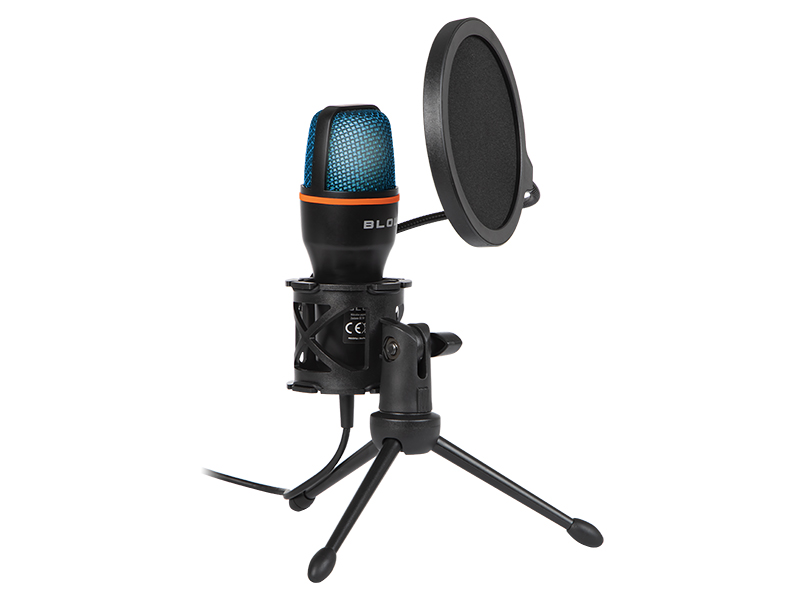 33-053#--Wysokiej jakości mikrofon gamingowy marki BLOW z pełnym wyposażeniem, co umożliwia natychmiastowe użytkowanie. Dzięki podłączeniu za pośrednictwem interfejsu USB mikrofon idealnie nadaje się do komputer&amp;oacute;w czy laptop&amp;oacute;w w 