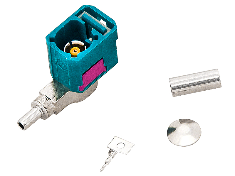 3311#--Samochodowe złącze antenowe Fakra kątowa 90&amp;deg; żeńskaOpis produktu:Złącze antenowe pojedyńcza Fakra radio kątowa 90&amp;deg; żeńska do przewodu RG174