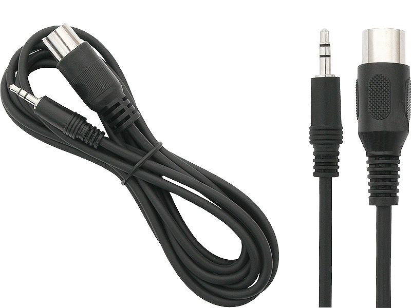 3335#--Przyłącze audio DIN5 - JACK 3,5 umożliwia przesyłania stereofonicznego sygnału audio. Idealnie sprawdzi się w sprzętach nagłaśniających starszego typu.- Długość przewodu: 1,2 m- Złącza: DIN5, JACK 3,5