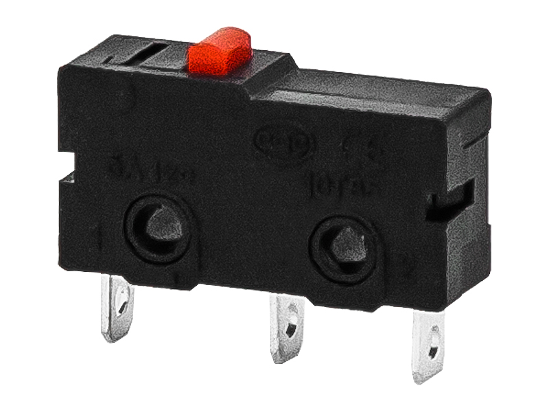 3545#--Trzypinowy wyłącznik krańcowy bez dźwigni w kolorze czarnym.- Wyłącznik: krańcowy, bez dźwigni- PIN: 3PIN- Kolor: czarny&amp;nbsp;Wymiary:- Szerokość: 6 mm- Wysokość: 20 mm- Głębokość: 15 mm&amp;nbsp;