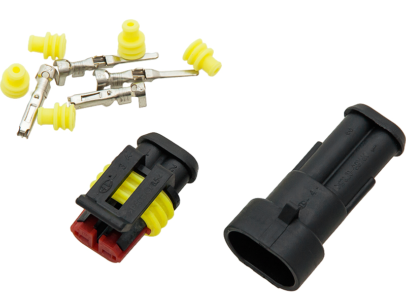 40-802#--Hermetyczna kostka połączeniowa OH-2Złącze stosowane w samochodach do połączeń czujnik&amp;oacute;w i innych urządzeń.Dane techniczne:Maksymalnym przekroju przewodu 1.5 mm2Temperatura pracy: &amp;ndash;40&amp;deg;C do +125&amp;deg;CPr