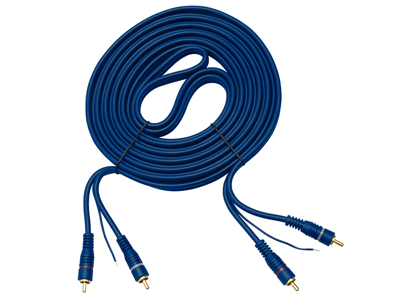 4170#               --Przyłącze 2xRCA, zakończone z dw&amp;oacute;ch stron dwoma pozłacanymi wtykami RCA, wraz&amp;nbsp;z przewodem sterującym do samochodowych instalacji audio.- Wtyki: 2xRCA (pozłacane, proste) + 2xRCA (pozłacane, proste)- Długość przewodu: 5 m- 