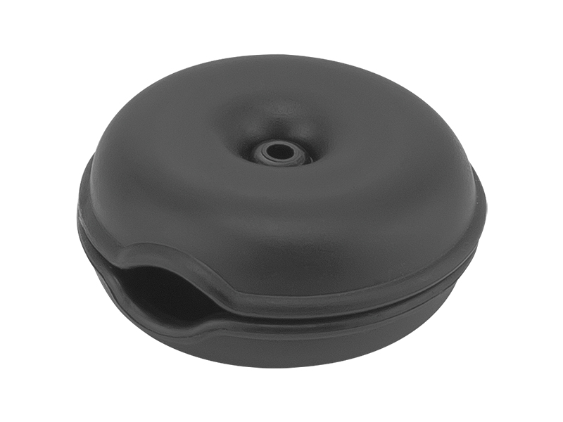 42-120#--Organizer kabli w postaci ż&amp;oacute;łwia w kolorze czarnym. Produkt umożliwia łatwe łączenie i uporządkowanie kilku przewod&amp;oacute;w, kabli i pasm w jeden pakiet. Wykonany z elastycznego, odpornego na uszkodzenia tworzywa sztucznego.- 