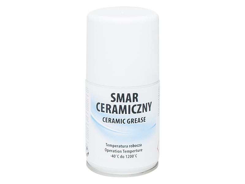 4202#--Smar Ceramiczny 100 mlProdukt idealny do stosowania na mocno obciążonych mechanicznie i termicznie elementach. Pracuje w temperaturze od -40 do 1200 &amp;deg;C. Zapobiega &amp;bdquo;zapiekaniu się&amp;rdquo; metali. Działa antykorozyjnie,