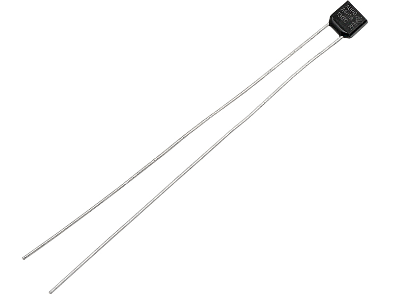 4241#--Bezpiecznik termiczny z wyprowadzeniami umieszczony w hermetycznej obudowie. Stosowany do ochrony urządzeń przed uszkodzeniem pod wpływem nadmiernej temperatury. Aktywacja bezpiecznika następuję, gdy temperatura otoczenia przekroczy punkt topnienia e