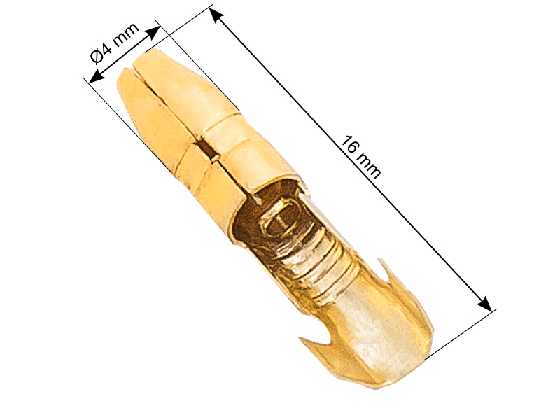43-113#--Konektor nieizolowany męski 4/16DANE TECHNICZNE:- Wymiary w galerii- Materiał: mosiądz- Grubość materiału [mm]: 0,5- Żyła [mm2]: 1,0-1,5