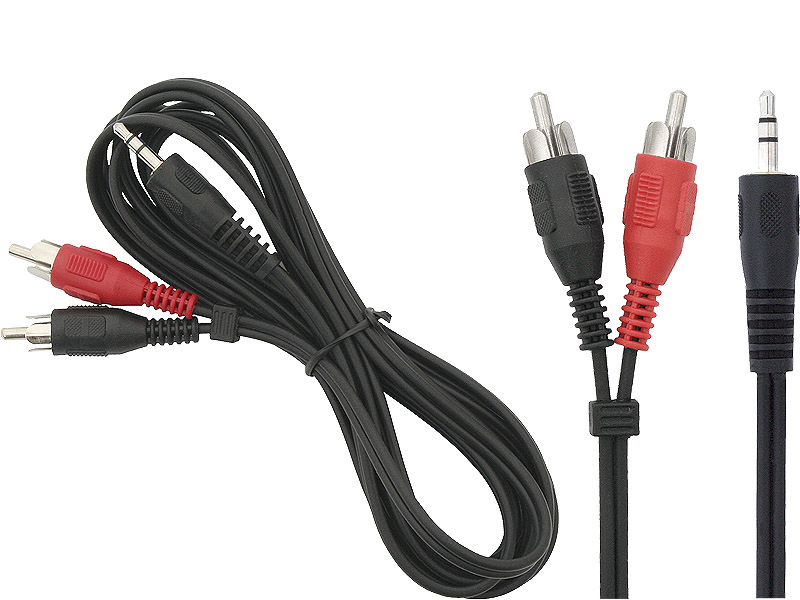4337#--Przyłącze z wtykiem minijack 3,5 mm stereo oraz 2RCA przeznaczone do przesyłania analogowego dźwięku m.in. pomiędzy urządzeniami przenośnymi a wzmacniaczem audio.- Złącza: 1 x minijack 3,5mm stereo, 2xRCA- Długość przewodu: 15 m&amp;nbsp;