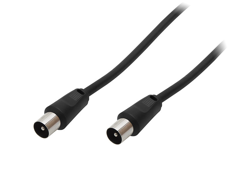 4357#--Przyłącze zakończone z dw&amp;oacute;ch stron wtykiem antenowym.- Długość przewodu: 1,8 m- Kolor: biały