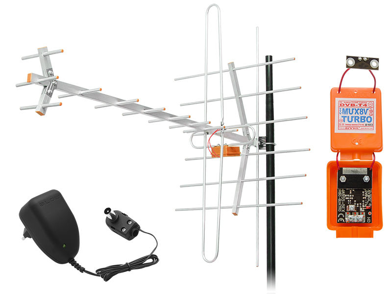 4396#--Specyfikacja:- Wysokość: 50 / 70 cm- Szerokość: 70 / 50 cm- Długość: 112 cm&amp;nbsp;- Waga: 1,10 kg- Zestaw: aktywny- Typ: kierunkowe- Zakres odbioru: mniejszy dipol do odbioru zakresu UHF 21-60k. 470-790MHz, większy wzmacnia działanie oraz odbi