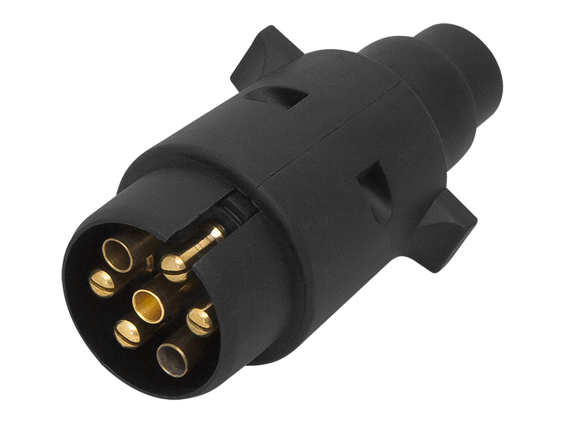 4856#--Rodzaj: wtyczka przyczepy samochodowejMateriał: plastikIlość pin&amp;oacute;w:&amp;nbsp;7Kolor: czarna&amp;nbsp;&amp;nbsp;Napięcie: 12/24V