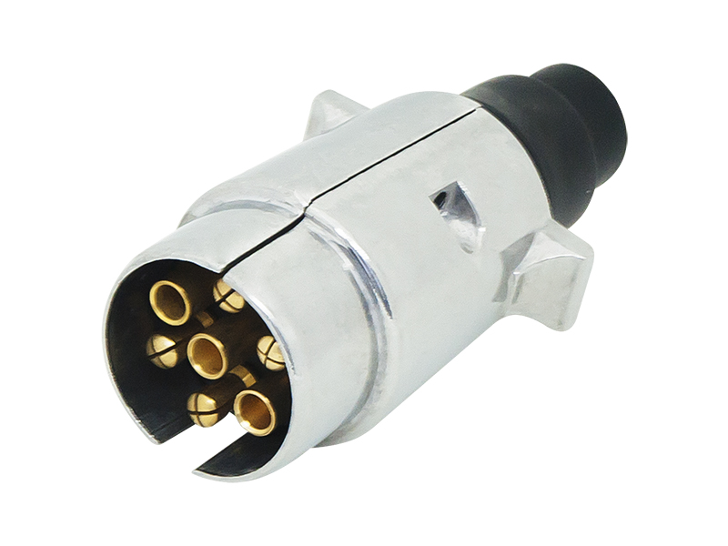 4857#--Rodzaj: wtyczka przyczepy samochodowejMateriał: aluminiumIlość pin&amp;oacute;w:&amp;nbsp;7Kolor:&amp;nbsp;srebrny&amp;nbsp;&amp;nbsp;Napięcie: 12/24V