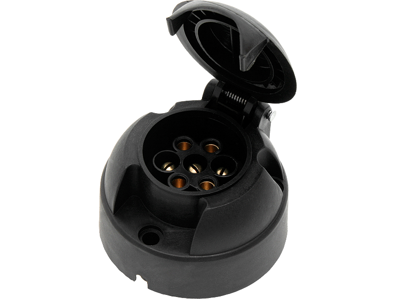 4858#--Rodzaj:&amp;nbsp;gniazdo przyczepy samochodowejMateriał: plastikIlość pin&amp;oacute;w:&amp;nbsp;7Kolor: czarna&amp;nbsp;&amp;nbsp;Napięcie: 12/24V