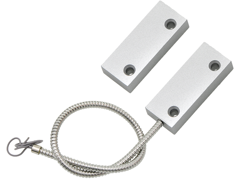 4946#--Czujnik drzwiowy kontaktron HO-03FPDane techniczne: - wyjście: NC&amp;nbsp;(brak magnesu -&amp;nbsp;styki rozwarte)- szczelina: 25 mm - wymiary: 49 x 19 x 9,6 mm&amp;nbsp;- typ instalacji: w drzwiach&amp;nbsp;- długość Peszla: 35 cm 