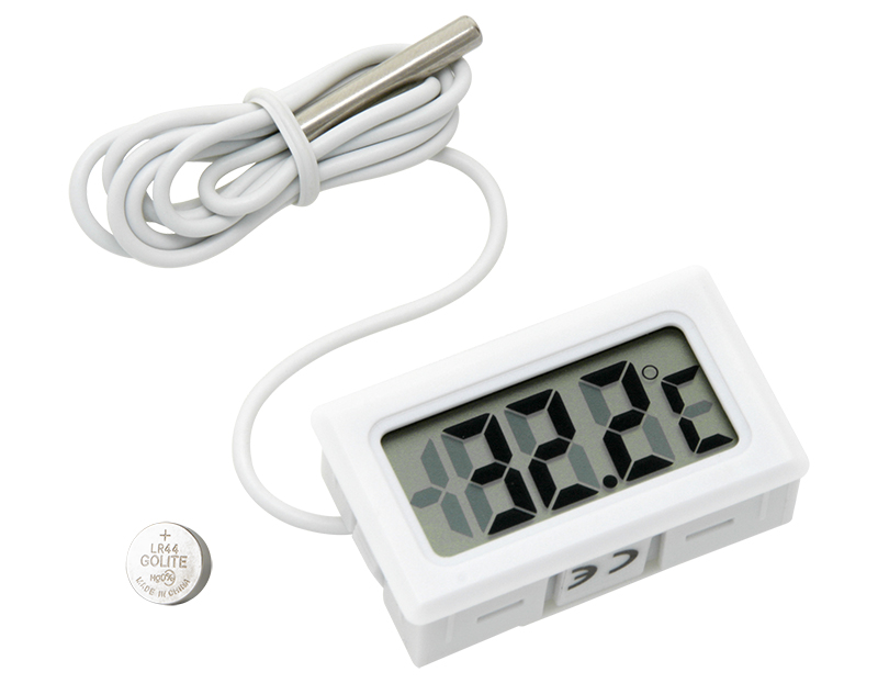 50-301#--- Do użytku wewnątrz i na zewnątrz budynk&amp;oacute;w- Wyświetlanie temperatury&amp;nbsp;DANE TECHNICZNEZakres pomiaru temperatur:&amp;nbsp;-50stC ~ +100stCWymiary: 48 mm x 29 mm x 13 mm&amp;nbsp;Zasilanie:&amp;nbsp;1 x bateria L